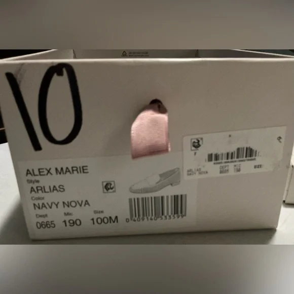 Alex Marie Navy Loafer Shoe - Picture 3 of 10